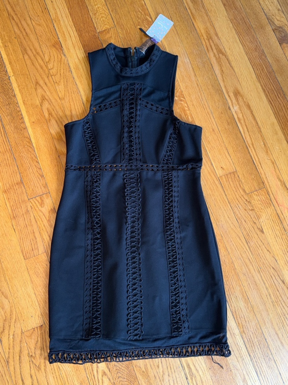 Free People Sky Scraper bodycon mini dress NEW small flaw size Medium - Picture 2 of 7